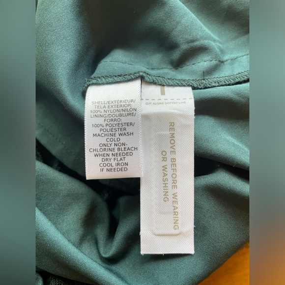 LOFT Forest Green Lace Shift Dress - Picture 6 of 9